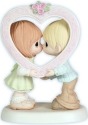 Precious Moments 113006 Couple Kissing In Heart Figurine