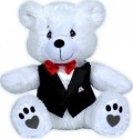 Precious Moments 113500 PWP Teddy Bear In Vest and Bow Tie Plush