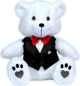Precious Moments 113507 Teddy Bear In Vest and Bow Tie Plush