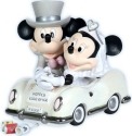 Precious Moments 113703 Disney Mickey and Minnie In Wedding Car