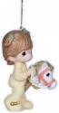 Precious Moments 121015 Girl with Hobby Horse Ornament