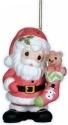 Precious Moments 121024 Annual Santa with Stocking Ornament