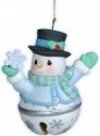 Precious Moments 121051 Snowman Jingle Bell Ornament