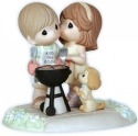 Precious Moments 122010 Couple Grilling Figurine