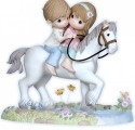 Precious Moments 122015 Couple on Horse Figurine