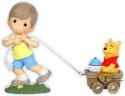 Precious Moments 122406 Disney Pooh Age 1 Christopher Robin Pooh Wagon