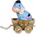 Precious Moments 122409 Disney Pooh Age 3 Eeyore In Wagon Figurine