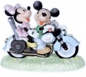 Precious Moments 122702 Disney Mickey and Minnie on Motorcycle