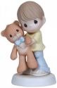 Precious Moments 123002 Boy Holding Teddy Bear Figurine