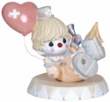 Precious Moments 123010 Falling Boy Clown with Heart Balloon Figurine