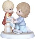 Precious Moments 124004 Superhero Boy with Mom Figurine