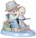 Precious Moments 124006 Dad Fishing with Son Figurine