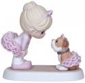 Precious Moments 124014 Ballerina with Bull Dog In Tutu Figurine