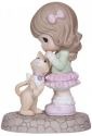 Precious Moments 124015 Girl with Cat Figurine