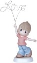 Precious Moments 129012 Boy Holding Love Sign Figurine