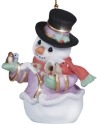 Precious Moments 131025 Annual Snowman with Birds Ornament