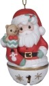 Precious Moments 131054 Santa Jingle Bell Ornament