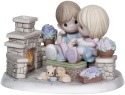 Precious Moments 131059 Couple on Outdoor Patio with Fireplace Figurine