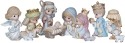 Precious Moments 131064 Mini Nativity Figurine Set of 11