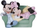 Precious Moments 131700 Disney Mickey and Minnie on Couch Figurine