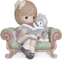 Precious Moments 132017 Girl Reading Book To Puppy Figurine