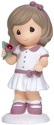 Precious Moments 132414 July Girl with Flower Figurine