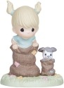 Precious Moments 133026 Girl and Dog In Burlap Bags Figurine