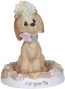 Precious Moments 133037 Dog In Flower Bed Figurine
