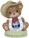 Precious Moments 133402 Bear with Horseshoe Figurine