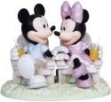 Precious Moments 133707 Disney Mickey and Minnie In Adirondack Chairs Figurine