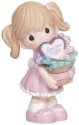 Precious Moments 134001 Girl with Heart Cookie Bouquet Figurine