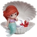 Precious Moments 134007 Disney Ariel In Shell with LED Pearl Figurine