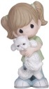 Precious Moments 134015 Girl Holding Cat Figurine
