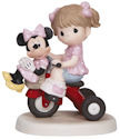 Precious Moments 139009 Disney Girl with Minnie on Tricycle Figurine
