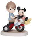 Precious Moments 139012 Disney Boy with Mickey on Tricycle Figurine
