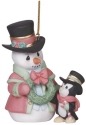 Precious Moments 141023 Annual Snowman with Penguin Ornament