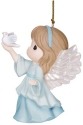 Precious Moments 141025 Annual Angel Holding Dove Ornament