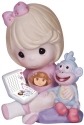 Precious Moments 141031 Girl Reading To Monkey Figurine