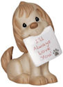 Precious Moments 142006 Dog with Sign Figurine