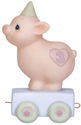 Precious Moments 142023 Birthday Train Piggy Age 3 Figurine