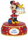 Precious Moments 142705 Disney Minnie with Birthday Cake Musical