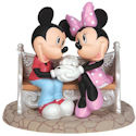 Precious Moments 142715 Disney Mickey and Minnie on Park Bench Figurine