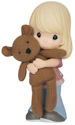 Precious Moments 143001 Girl Hugging Bear Figurine