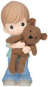 Precious Moments 143002 Boy Hugging Bear Figurine