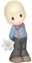 Precious Moments 143003 Boy Holding Daisy Figurine