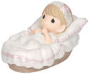 Precious Moments 143011 Baby Girl Baptism Figurine