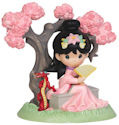 Precious Moments 143019 Disney Mulan Under Cherry Blossom Tree Figurine