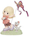 Precious Moments 143024 Girl Flying Kite Figurine