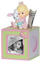 Precious Moments 143416 Girl Photo Cube Bank