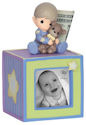 Precious Moments 143419 Boy Photo Cube Bank